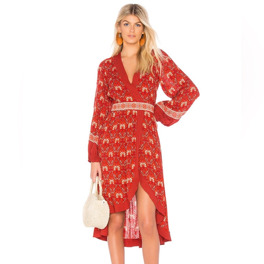 Spell and the Gypsy Collective Jewel Soirée dress in red